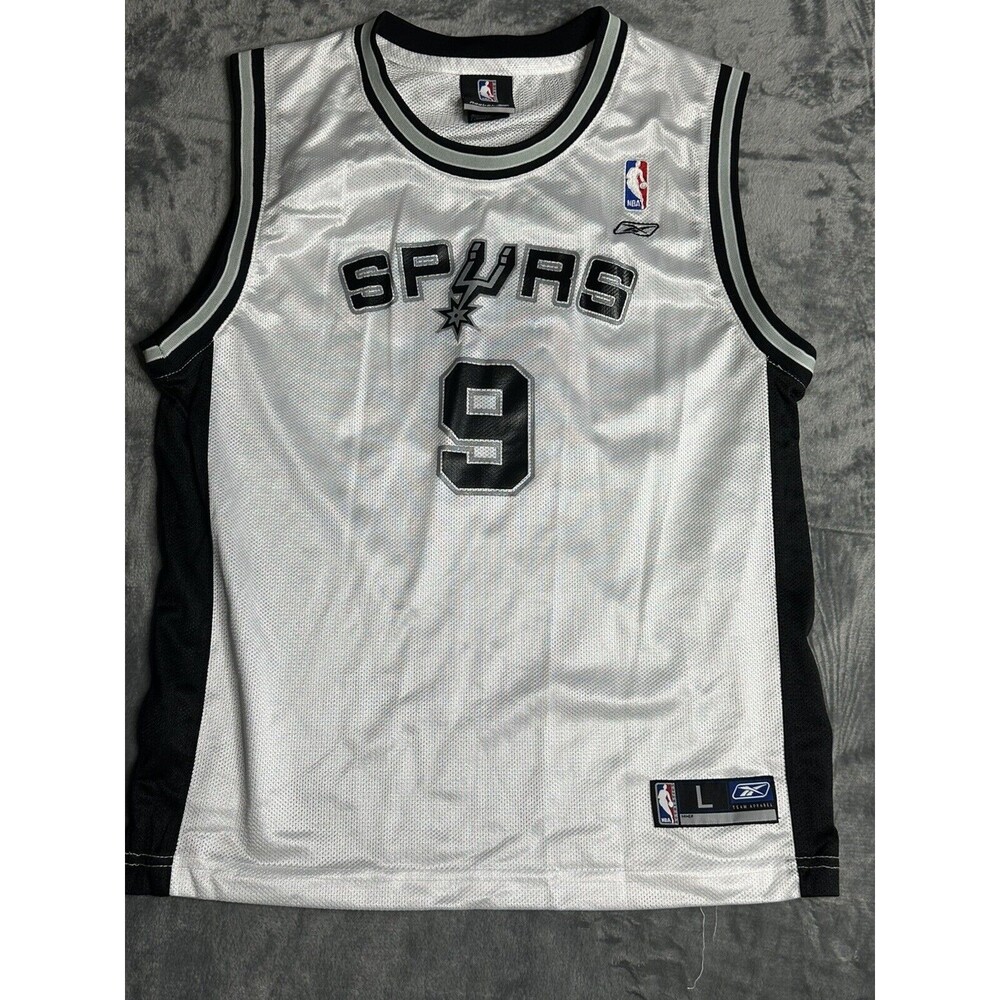 Reebok San Antonio Spurs Jersey Tank 9 Parker Boys Large 14/16 Unisex